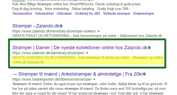 Meta beskrivelse