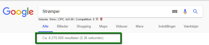 Søgeresultater
